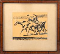 Unknown painter: Horseback riders