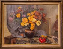 Kontuly Bla (1904 - 1983): Still life with flowers